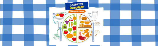 L'assiette équilibrée, pour des repas complets en famille.