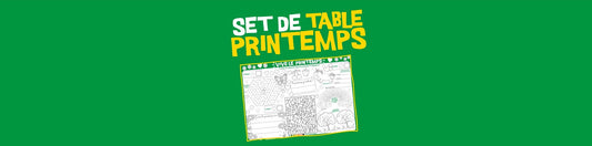 TÉLÉCHARGE LE SET DE TABLE À IMPRIMER ET À COLORIER POUR CÉLÉBRER LE PRINTEMPS